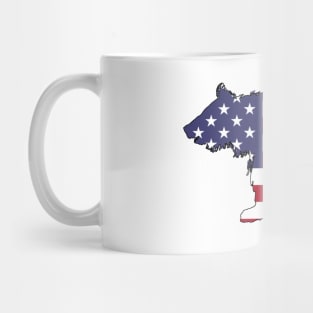 American Flag Beaar Cub Mug